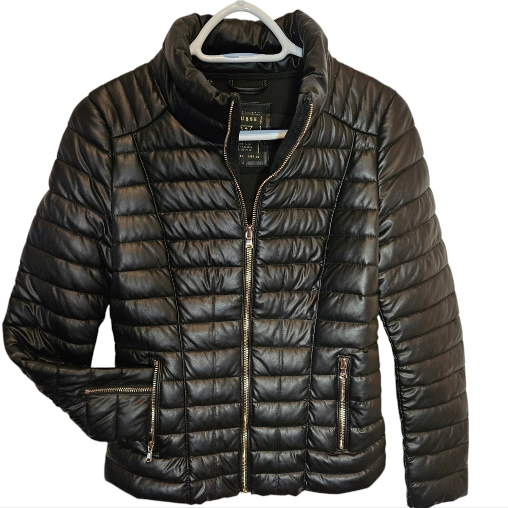 Guess Black Puffer Jacket Ladies S​​​​​​